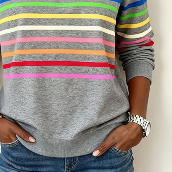 MARIE | Swobodny sweter zapewniający komfort i kolorowy styl na co dzień