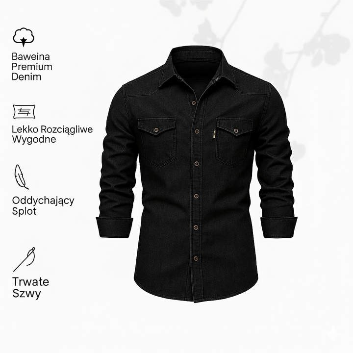 Kilian - Wysokiej jakości bawełniana koszula jeansowa