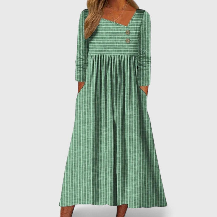 Cleomarie - Elegancka Midi Sukienka