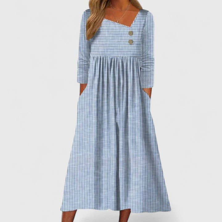 Cleomarie - Elegancka Midi Sukienka