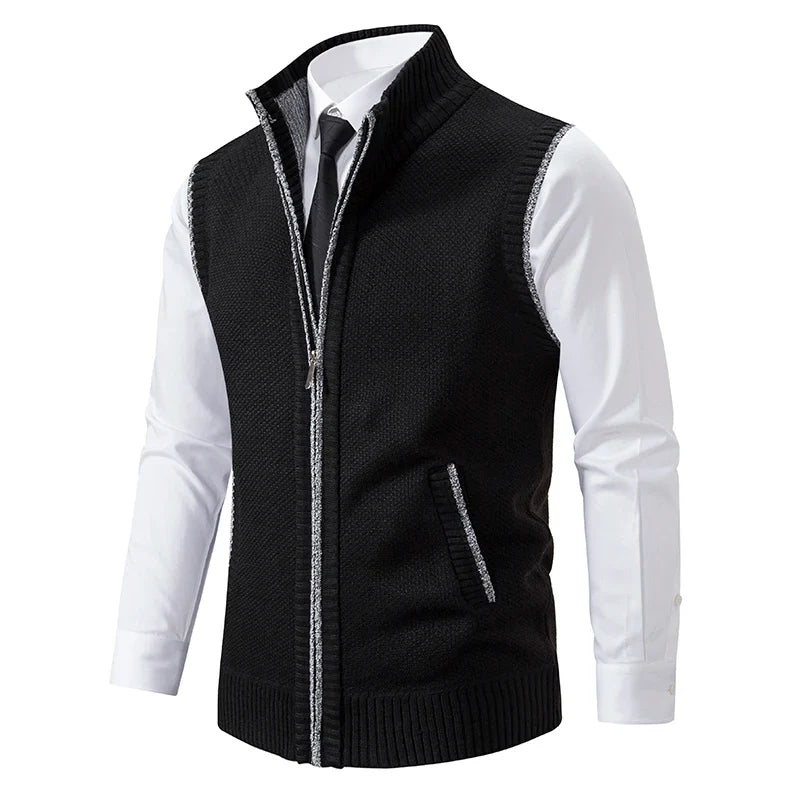Kamil™ | Stylowy Gilet z Pełnym Zamkiem