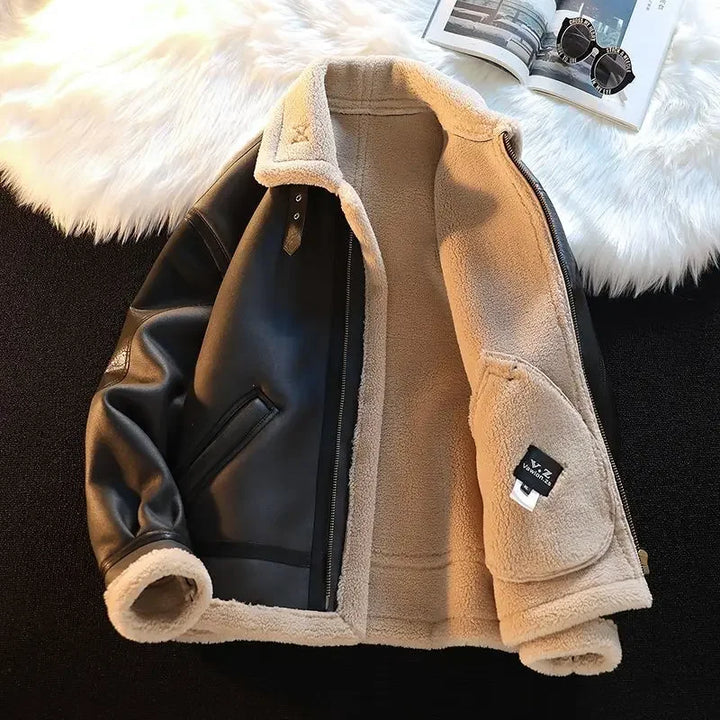 Piotr | Zimowa kurtka skórzana