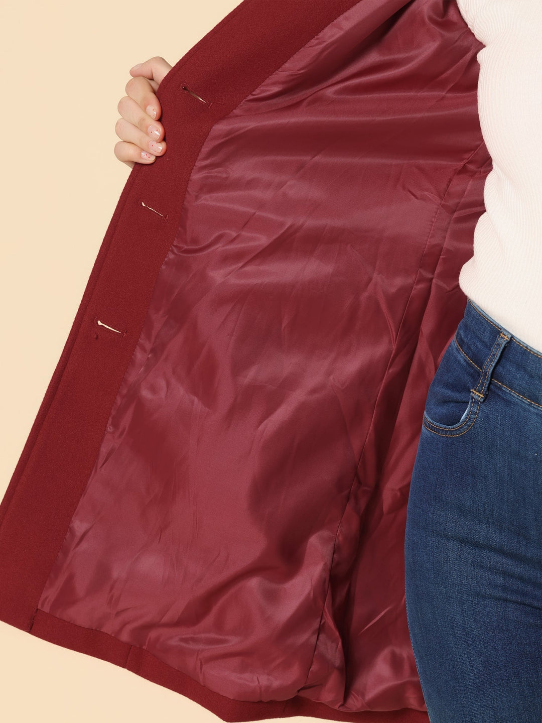 Josephine | Damski płaszcz zimowy z jednym guzikiem